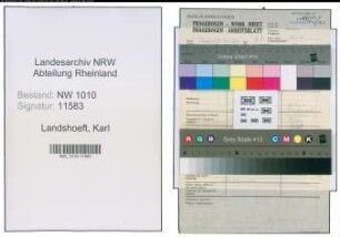 Entnazifizierung Karl Landshoeft , geb. (Polizei)
