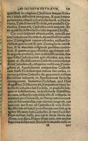 Epistola ad Jakobum Grynaeum, ministrum verbi ecclesiae Basiliensis