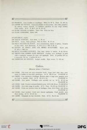 Cadres (Nr. 646-792)