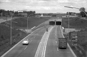 Rendsburg: südliche Tunneleinfahrt