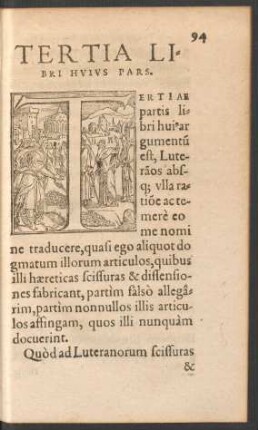 Tertia Libri Huius Pars.