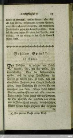 Dritter Brief an Curio