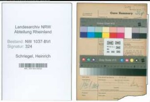 Entnazifizierung Heinrich Schriegel , geb. 29.12.1907 (Dachdecker)