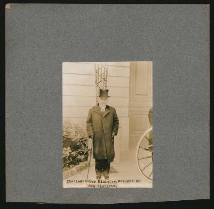 Italienischer Minister Marquis di San Giuliano