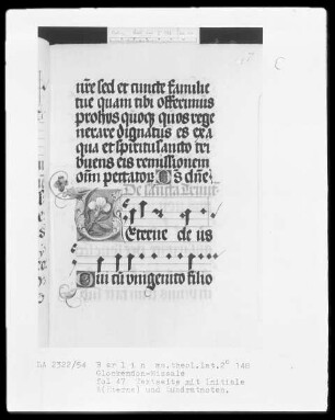 Glockendon-Missale — Initiale A(Eterne), Folio 47recto