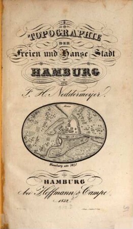Topographie der Freien und Hanse Stadt Hamburg