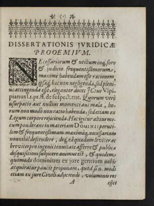 Dissertationis Juridicae Prooemium.Thesin 1. - 41.