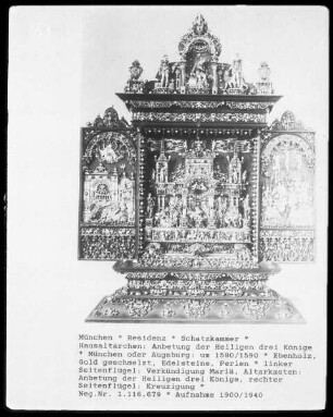 Hausaltärchen mit Anbetung der Heiligen drei Könige