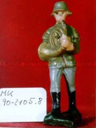 Soldat aus Spielmannszug, Hornbläser