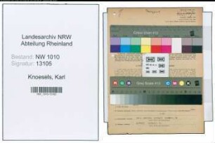 Entnazifizierung Karl Knoesels , geb. 26.06.1904 ()