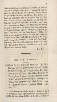 5-18 Historische Theologie