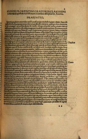 Poggii Florentini Oratoris Clarissimi, Ac Sedis Apo. Secretarii Opervm ... contenta