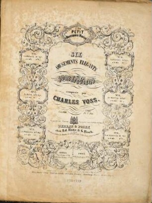 I.re petit nécessaire musical : 6 amusements elegants ; pour le piano ; oeuv. 60, 4. La fantaisie sur "La muette de Portici" d'Auber