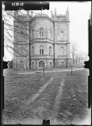 Vogelsang (Vogelsang-Warsin). Gutshaus (M. 19. Jh.). Seitenfront