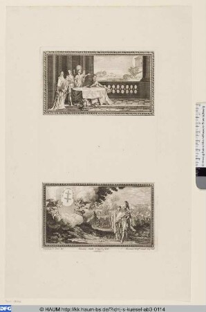 Zwei Allegorien auf die Feldherrnkunst Leopold V., Herzog von Lothringen