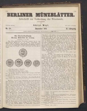 No. 124. Dezember 1890