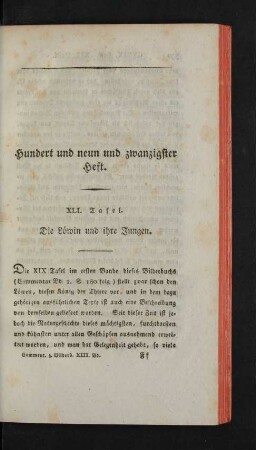 Hundert und neun und zwanzigster Heft.