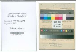 Entnazifizierung Johann Schalk , geb. 18.03.1901 (Postbeamter)