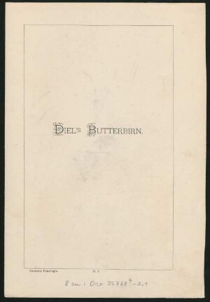 II. 8. Diel's Butterbirn