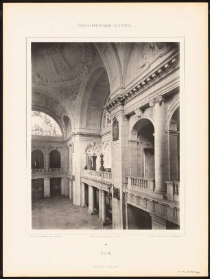 Reichsgericht, Leipzig: Tafel 26: Halle (Fotografie) (aus: Der Reichsgerichtsbau zu Leipzig, Berlin 1898)