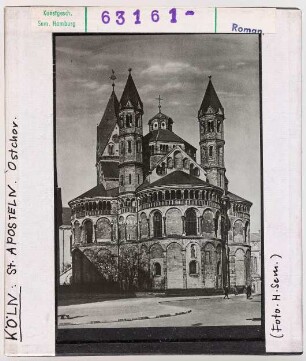 Köln: St. Aposteln, Außenansicht von Osten, Chor