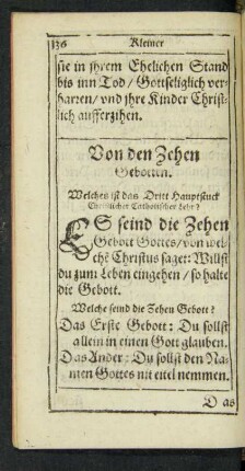 Von den Zehen Gebotten.