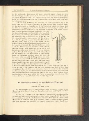 Das Quadrantelektrometer im physikalischen Unterricht.