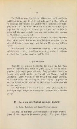 IX. Erzeugung und Vertrieb chemischer Produkte.