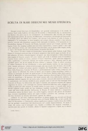 29: Scelta di rari disegni nei musei d´Europa
