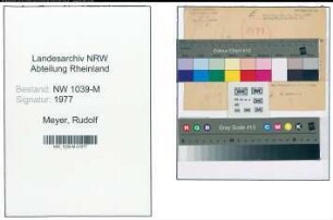 Entnazifizierung Rudolf Meyer , geb. 00.00.0000 (Beamter)