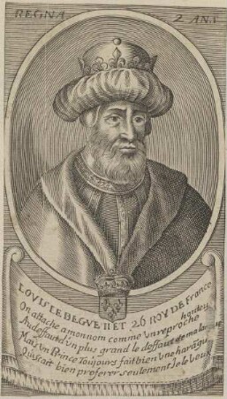 Bildnis von Lovis II., Kaiser des Römisch-Deutschen Reiches
