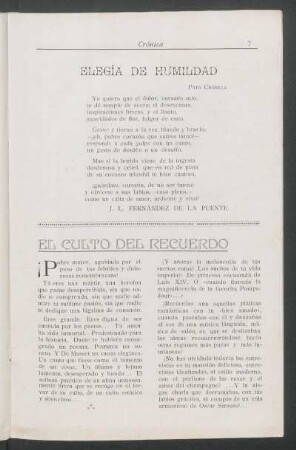 Elegía de humildad