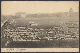 Ansichtskarte Parade auf dem Tempelhofer Feld