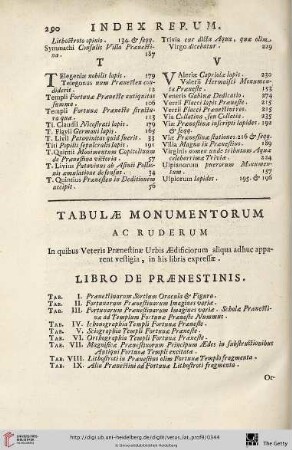 Tabulæ monumentorum ac ruderum