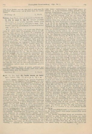 113-115 [Rezension] Marti, Karl, Der Prophet Jeremia von Analot