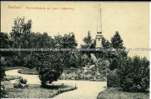 Die Bismarcksäule auf dem Jüdenberg in Meißen