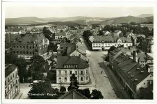 Eibenstock. Blick auf Eibenstock