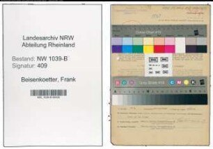Entnazifizierung Frank Beisenkoetter , geb. 08.05.1901 (Beamter)