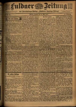 Ausgabe vom Montag, den 15. Mai 1899.