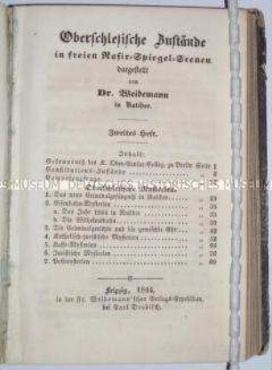 Oberschlesische Zustände (Heft 2, 1844)
