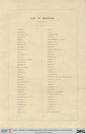 List of Members
