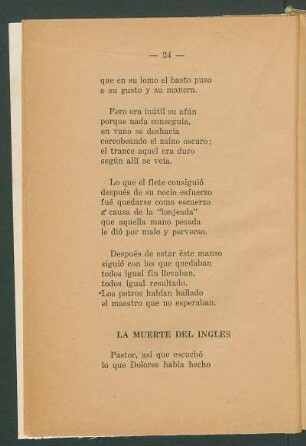 La muerte del inglés