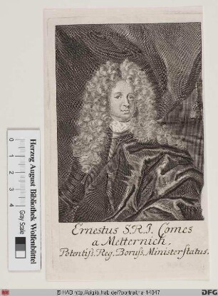 Bildnis Ernst Metternich von (-Chursdorf) (1697 Graf)