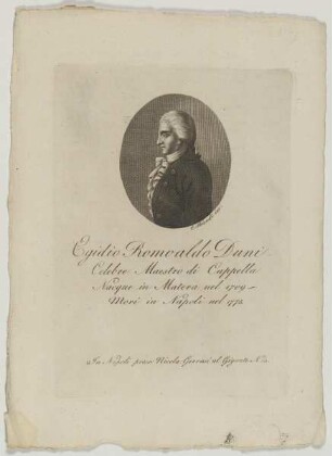 Bildnis des Egidio Romoaldo Duni
