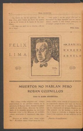 Muertos no hablan pero roban cojinillos : Cosas de "Alma Argentina"
