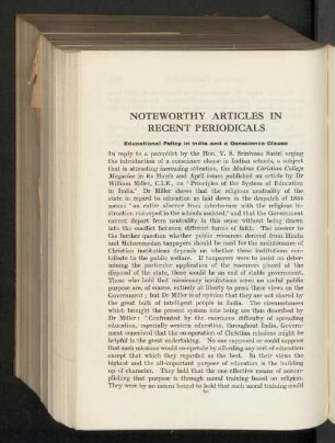 Noteworthy articles in recent periodicals