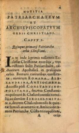 Notitia patriarchatuum et archiepiscopatuum orbis christiani