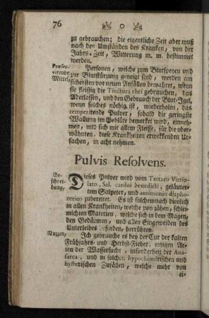 Pulvis Resolvens.