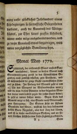 Monat May 1772.