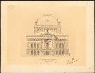 Theater, Essen: Hauptansicht 1:100